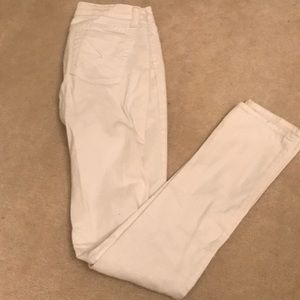 Jet destroyed white jeans